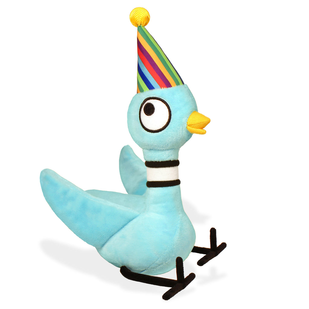 The Pigeon in Bird-Day Hat Soft Toy