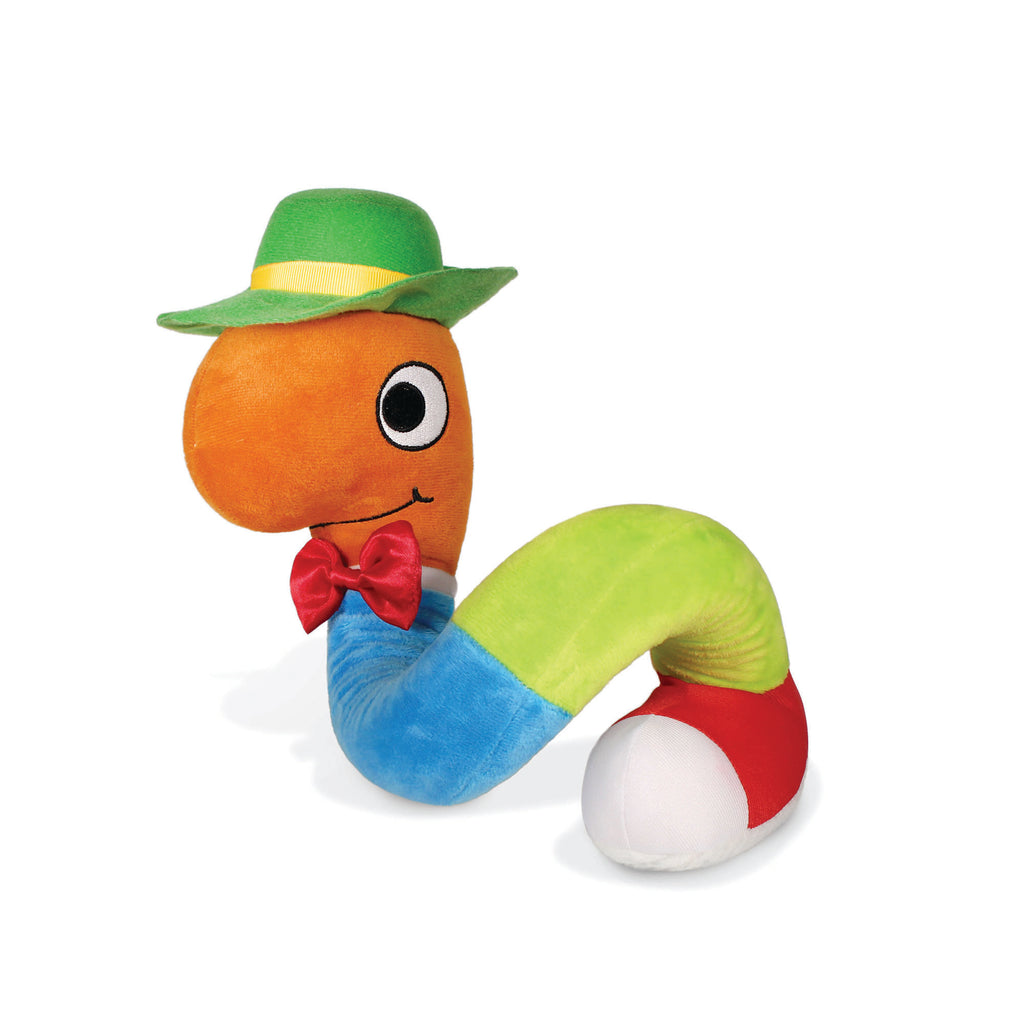 Lowly Worm Bendable Soft Toy with Board Book
