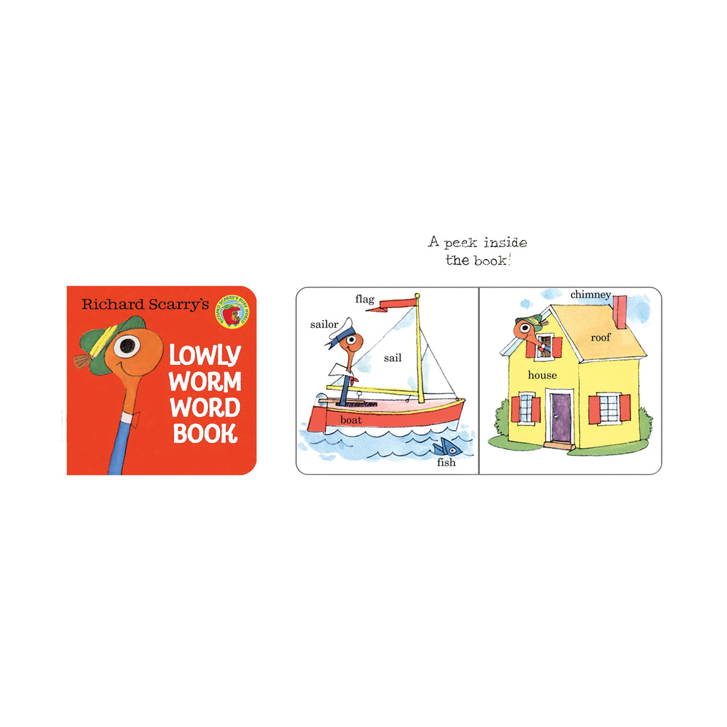 Lowly Worm Bendable Soft Toy with Board Book