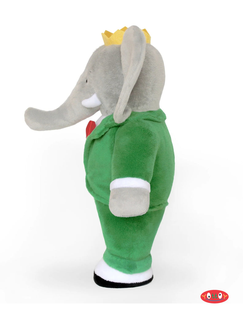 CLASSIC STANDING BABAR 13" SOFT PLUSH TOY