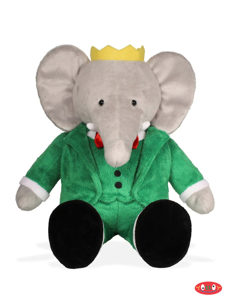CLASSIC SEATED BABAR 9.5" SOFT PLUSH TOY