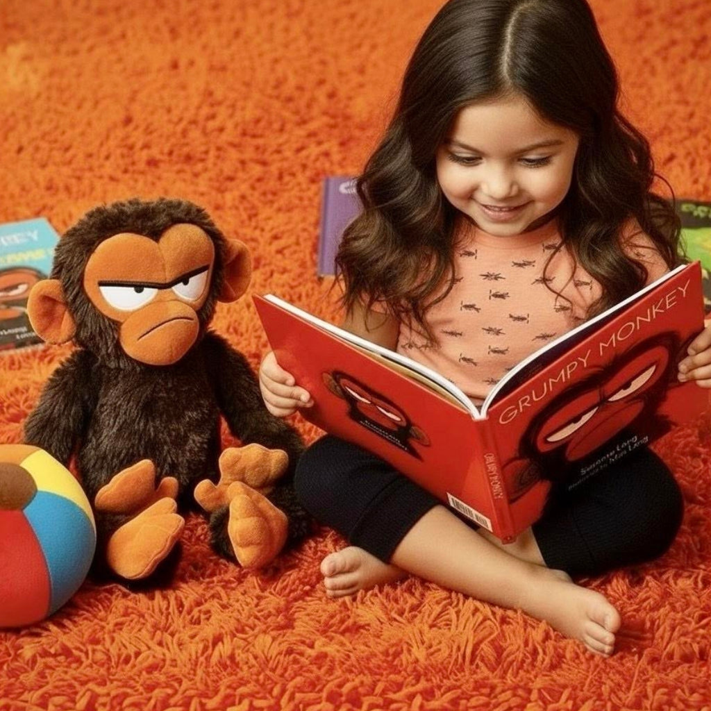 Grumpy Monkey 12" Soft Toy