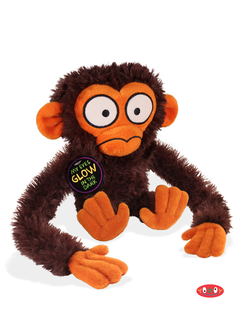 Grumpy Monkey Glow Eyes Soft Plush Toy