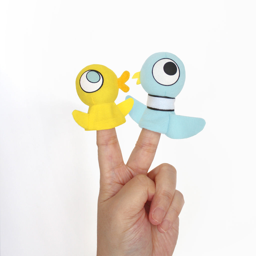 The Pigeon and Duckling Finger Puppets