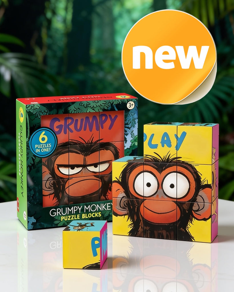 Grumpy Monkey Puzzle Blocks - 6 Puzzles in 1