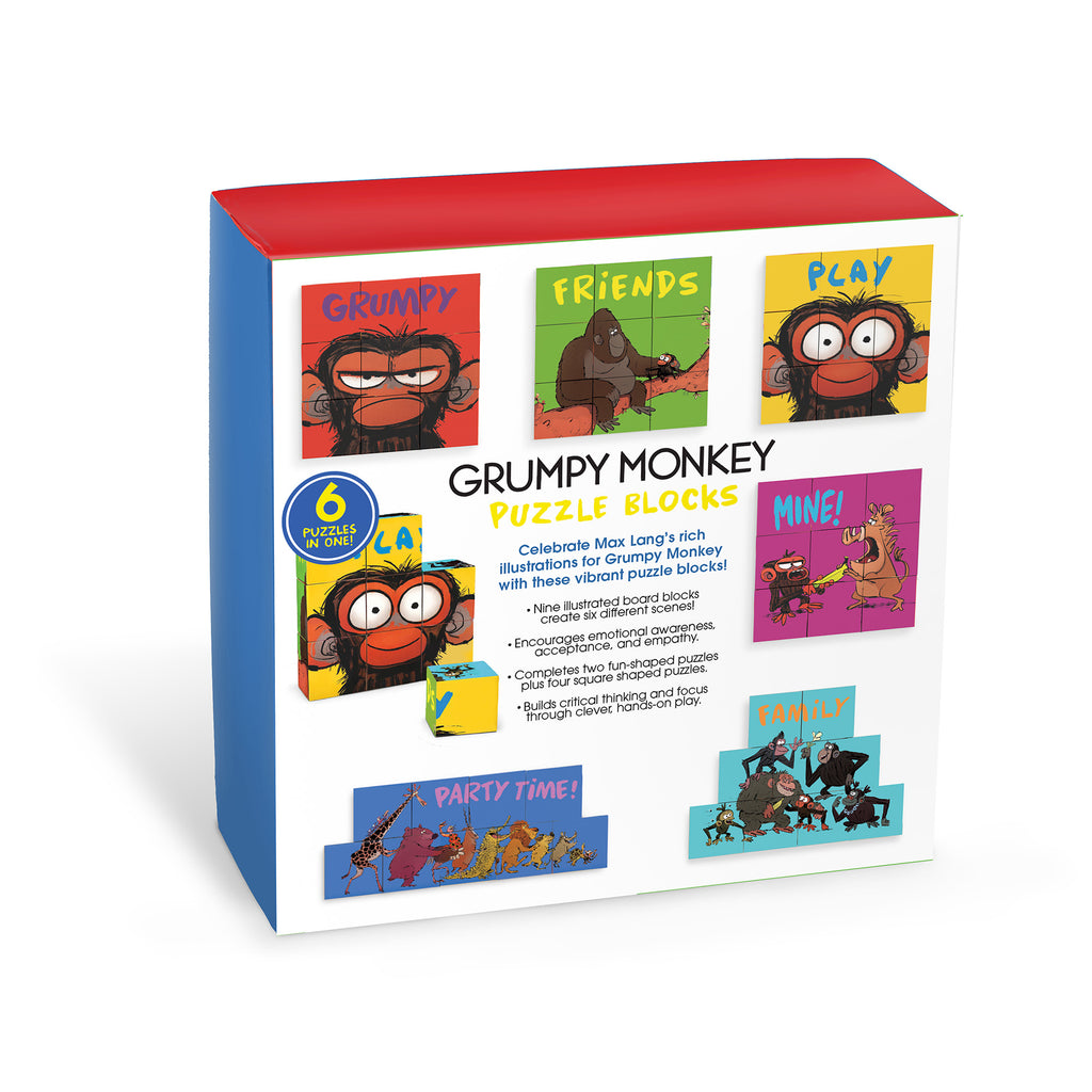 Grumpy Monkey Puzzle Blocks - 6 Puzzles in 1