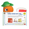Lowly Worm Bendable Soft Toy with Board Book