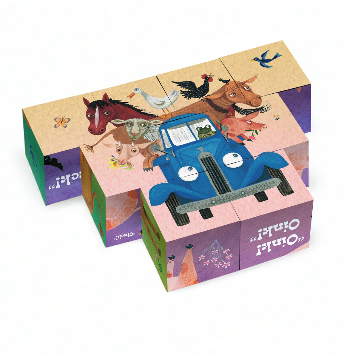 LITTLE BLUE TRUCK PUZZLE BLOCKS - 6 PUZZLES IN 1