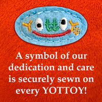 LOWLY WORM SOFT PLUSH TOY WITH APPLECAR