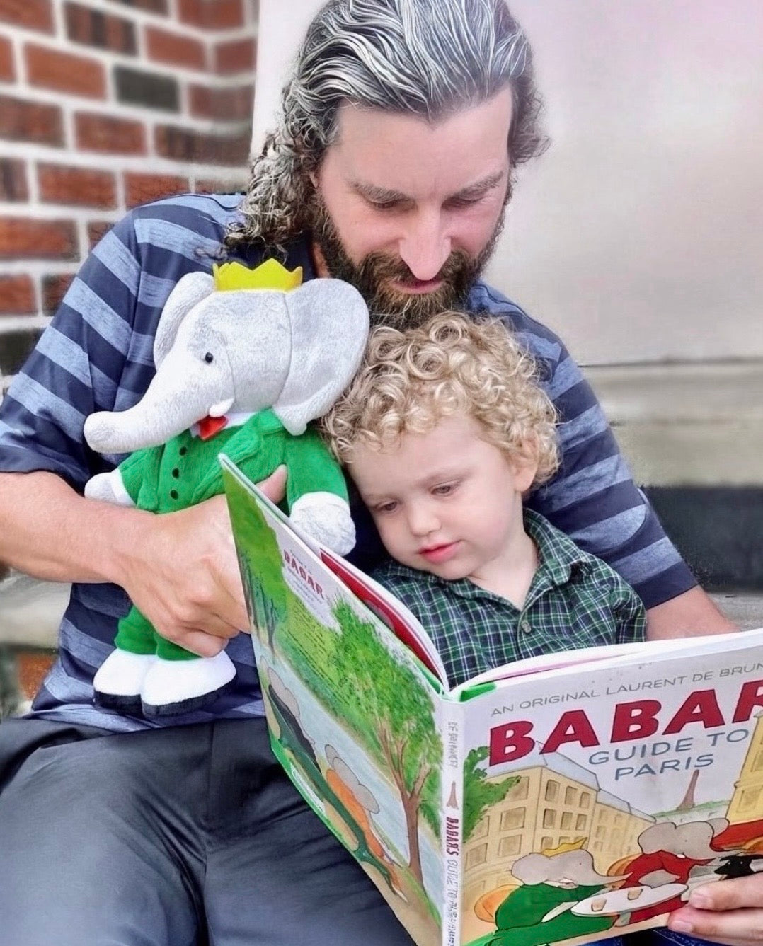 CLASSIC STANDING BABAR 13" SOFT PLUSH TOY