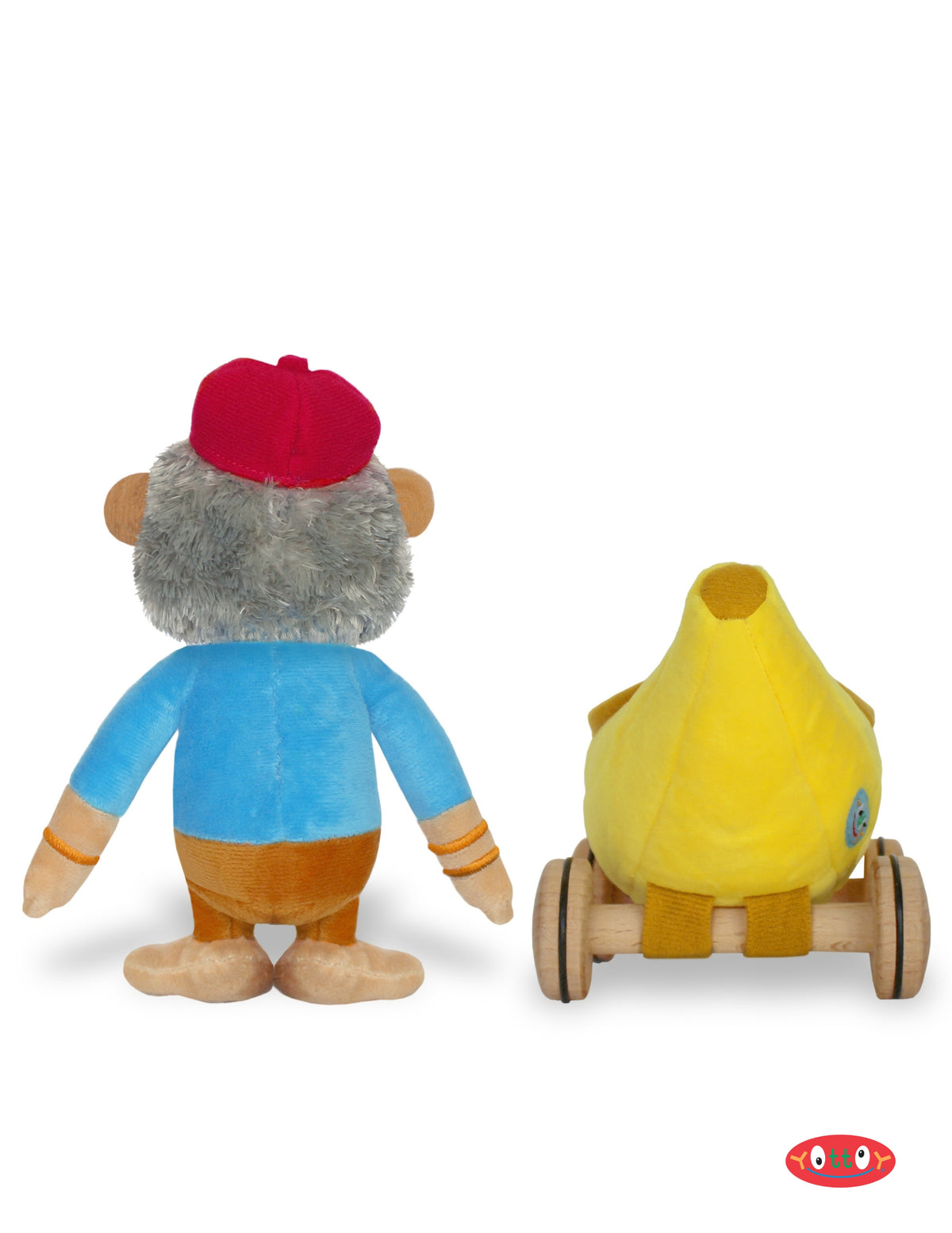 BANANAS GORILLA SOFT PLUSH TOY WITH BANANAMOBILE