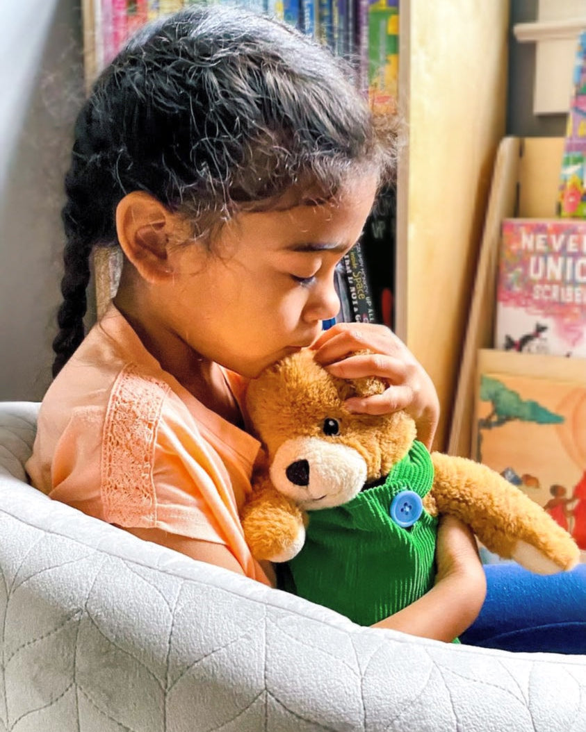 CORDUROY BEAR 13" SOFT PLUSH TOY