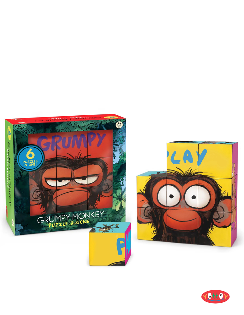Grumpy Monkey Puzzle Blocks - 6 Puzzles in 1
