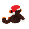 Grumpy Monkey in Holiday Hat Soft Toy