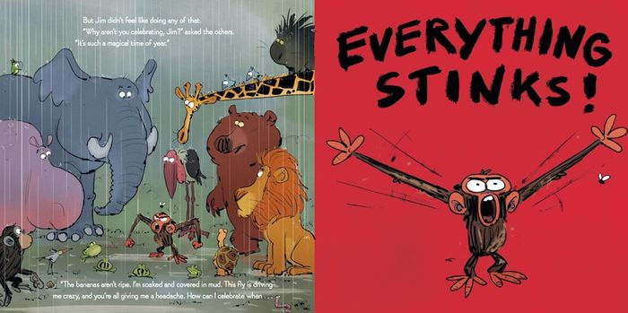 "GRUMPY MONKEY OH, NO! CHRISTMAS" HARDCOVER BOOK