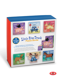 LITTLE BLUE TRUCK PUZZLE BLOCKS - 6 PUZZLES IN 1