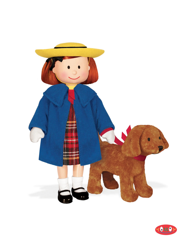 MADELINE POSEABLE DOLL WITH GENEVIEVE SOFT TOY IN TAKE-ALONG PACKAGE
