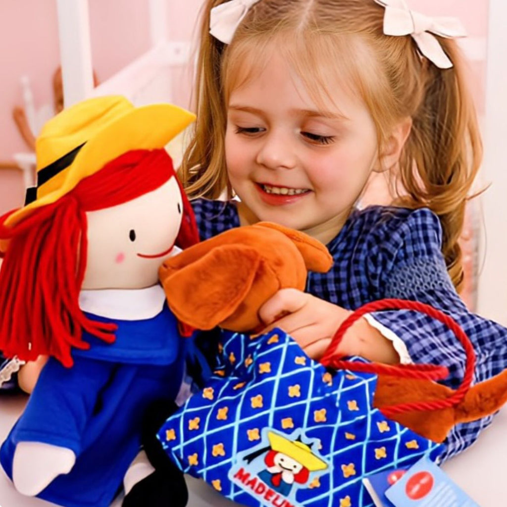 Genevieve Dog 9" Soft Toy with Madeline Tote Bag