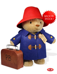 CLASSIC PADDINGTON BEAR 16" SOFT PLUSH TOY WITH SUITCASE