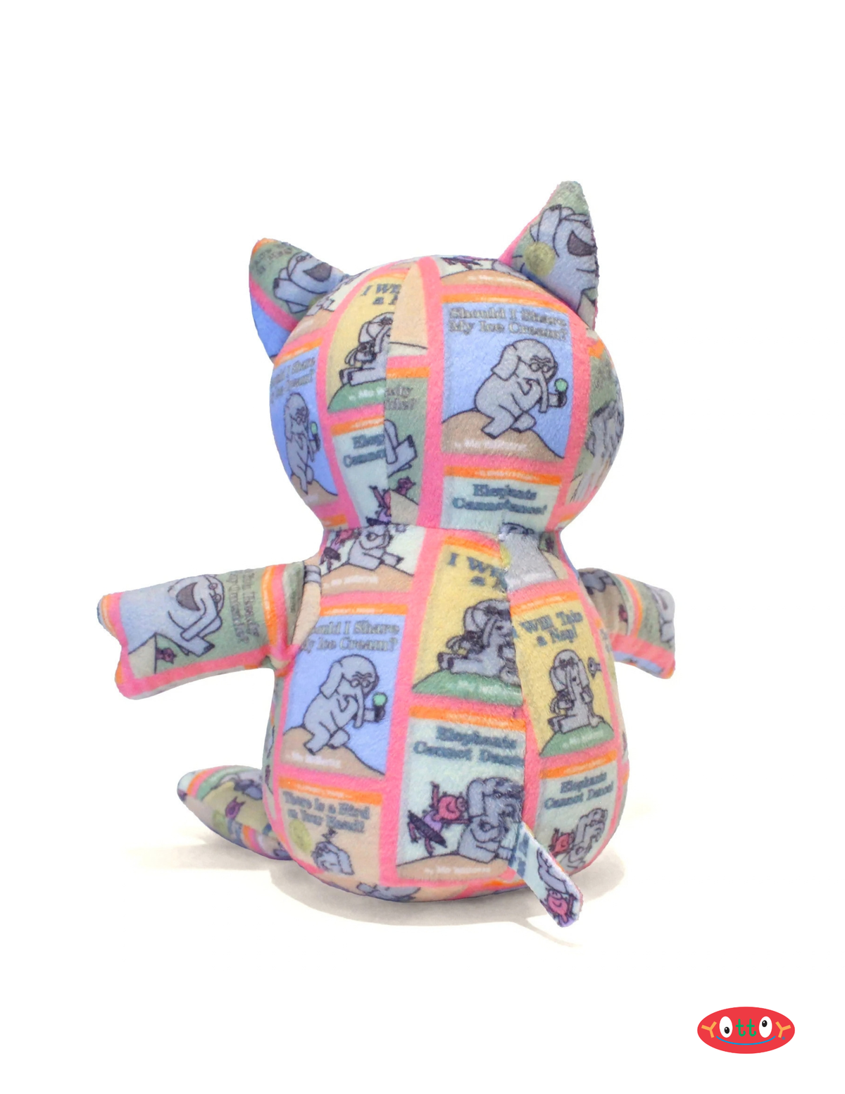 BOOK PRINT PIGGIE 7.5" SOFT PLUSH TOY
