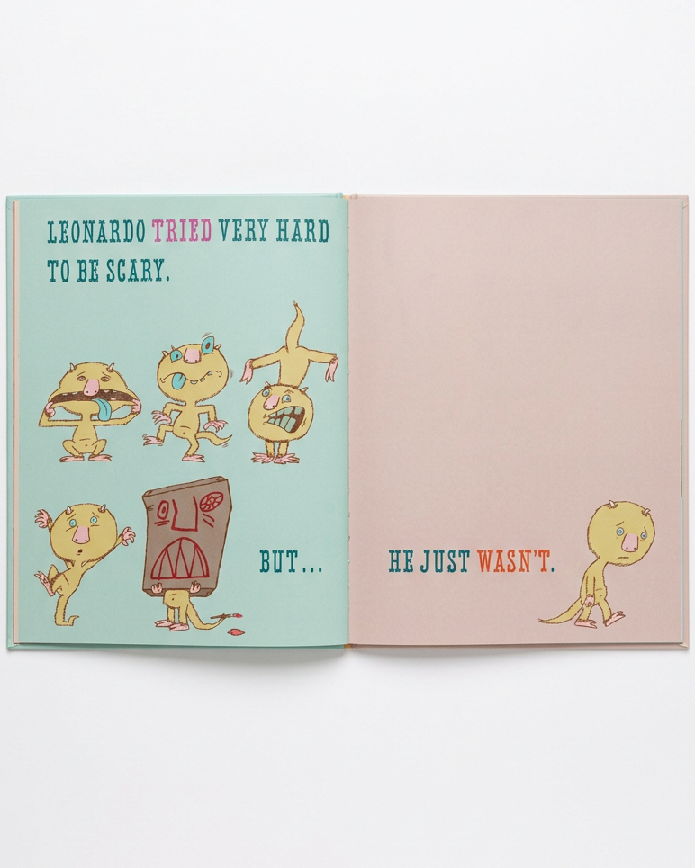 "LEONARDO, THE TERRIBLE MONSTER" HARDCOVER BOOK