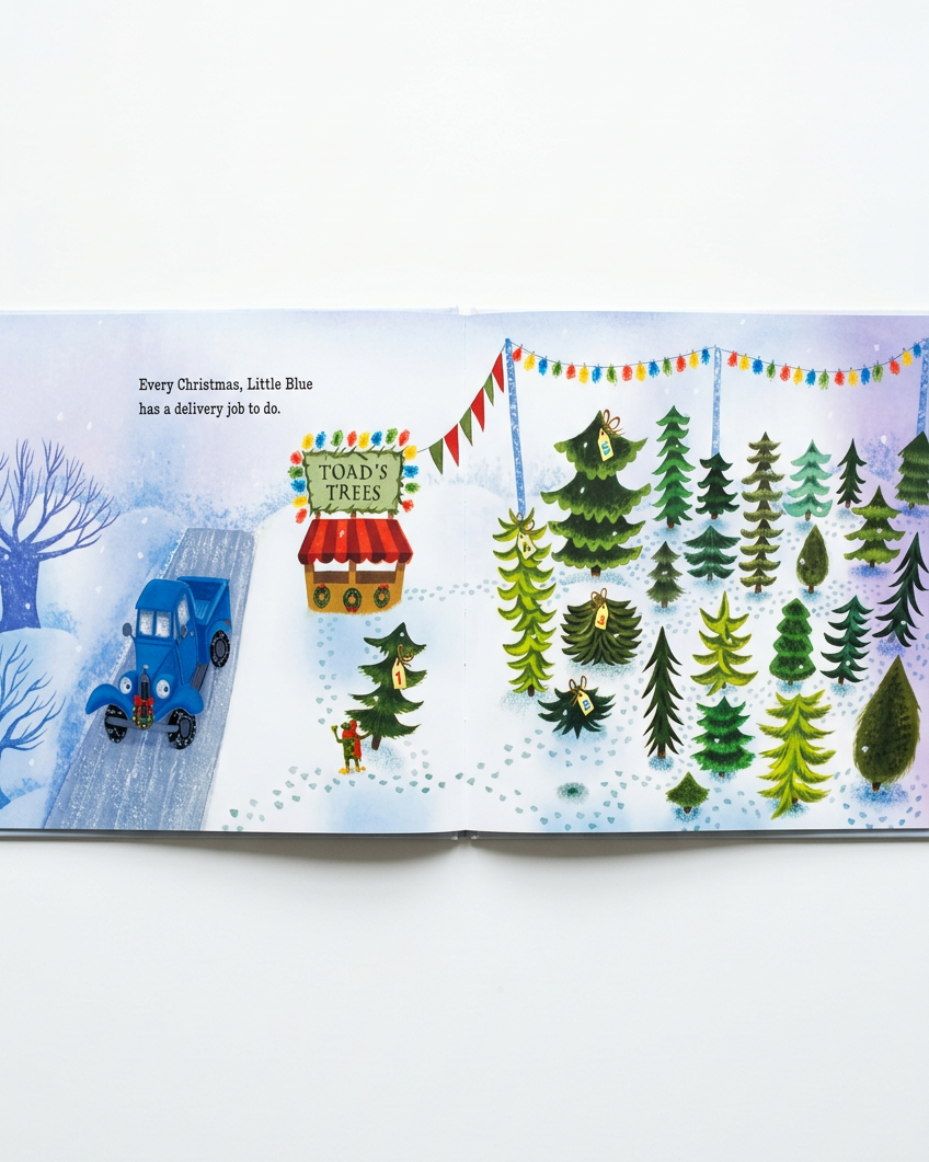 "LITTLE BLUE TRUCK'S CHRISTMAS" HARDCOVER BOOK