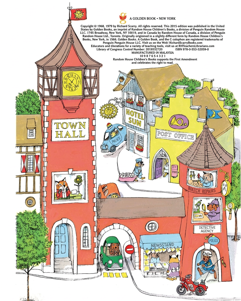 RICHARD SCARRY'S "WHAT DO PEOPLE DO ALL DAY?" HARDCOVER BOOK