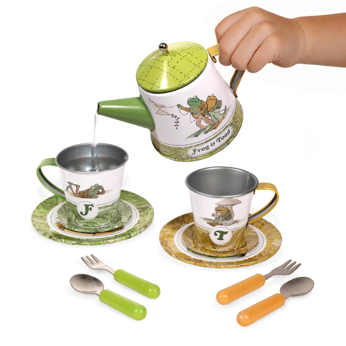 FROG AND TOAD 15-PIECE TIN PICNIC SET
