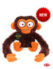 Grumpy Monkey Glow Eyes Soft Plush Toy