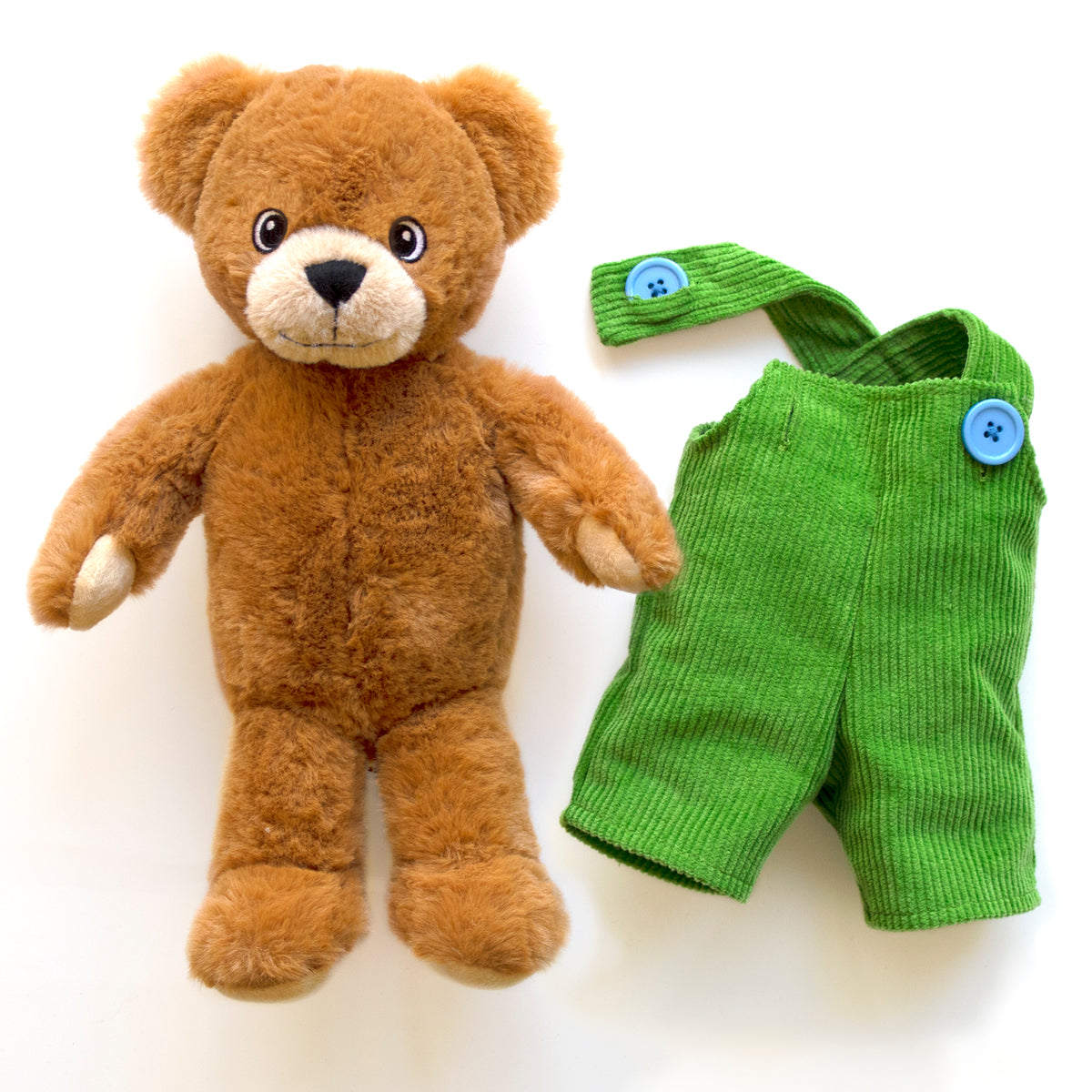 CORDUROY BEAR 13" SOFT PLUSH TOY