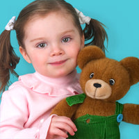 CORDUROY BEAR 13" SOFT PLUSH TOY