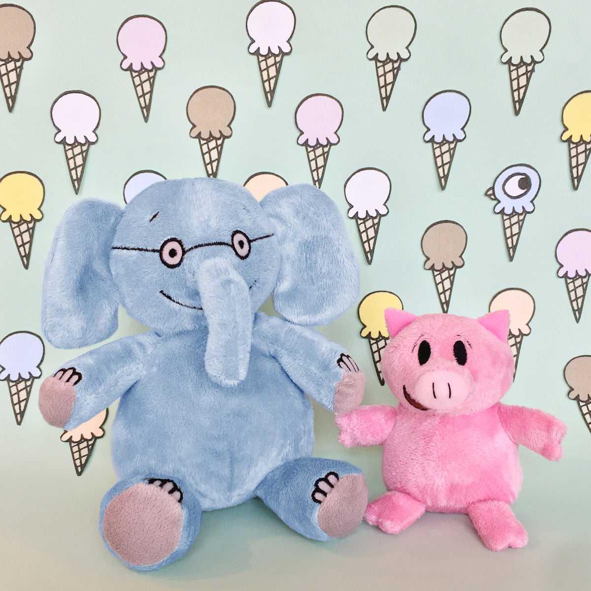 ELEPHANT & PIGGIE SOFT PLUSH TOY PAIR