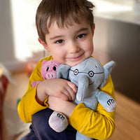 ELEPHANT & PIGGIE SOFT PLUSH TOY PAIR