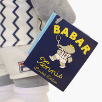 TENNIS BABAR 13" SOFT PLUSH TOY