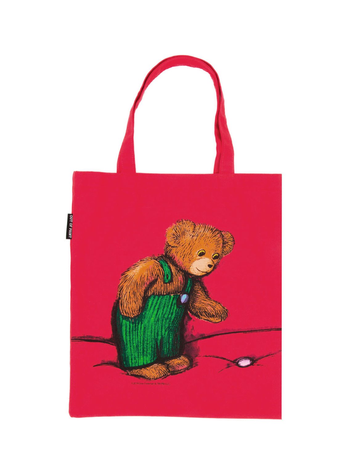 CORDUROY BEAR TOTE BAG