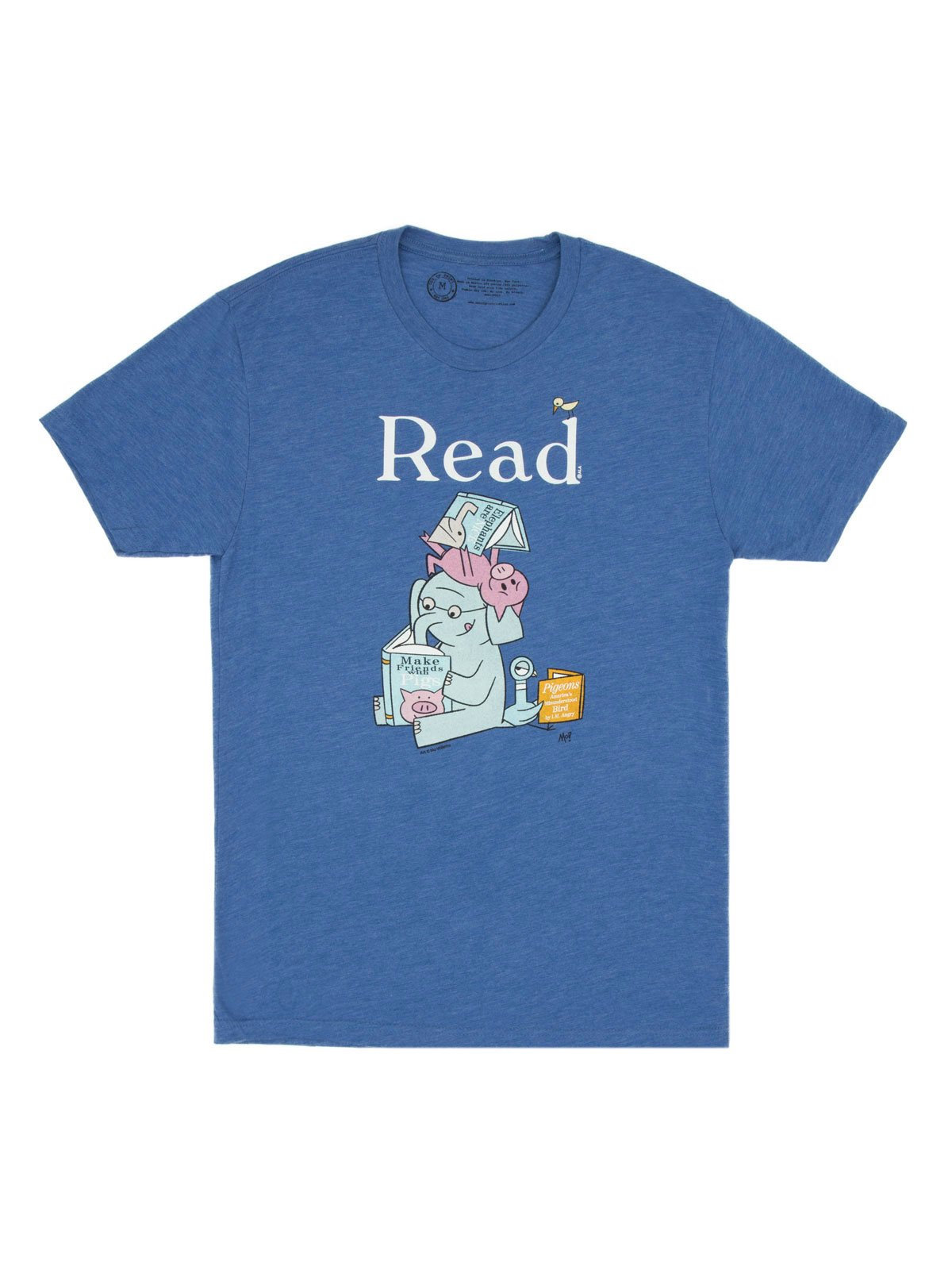 ELEPHANT & PIGGIE READ T-SHIRT - ADULT'S
