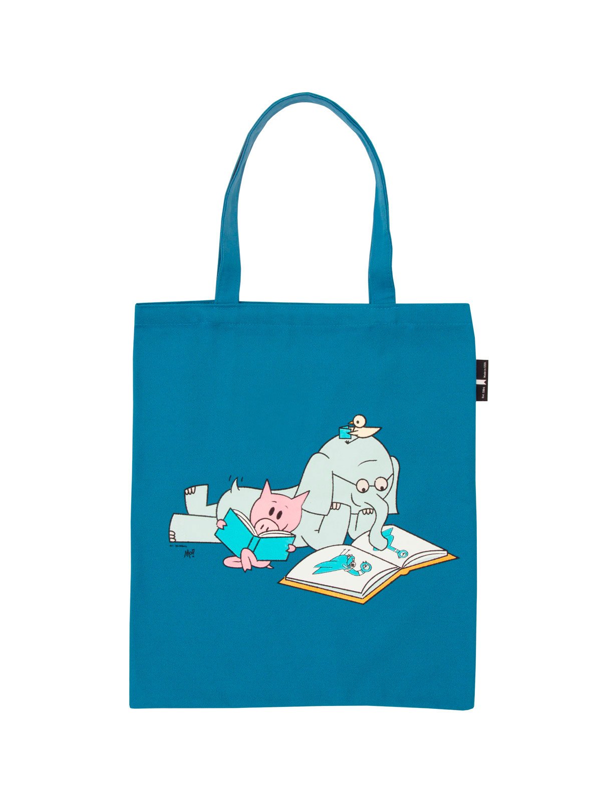 ELEPHANT & PIGGIE READ TOTE BAG - LARGE