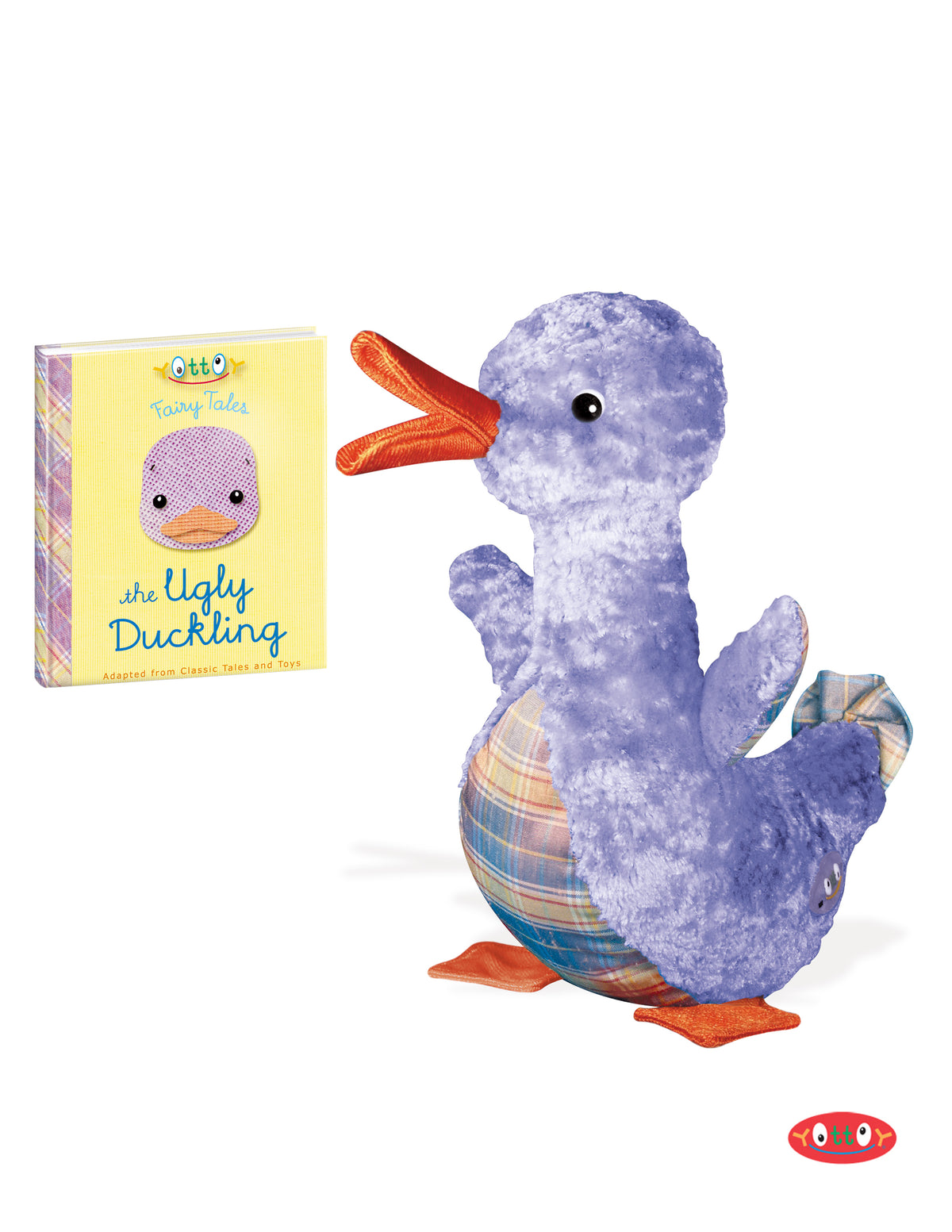 THE UGLY DUCKLING SOFT PLUSH TOY WITH MINI-BOOK