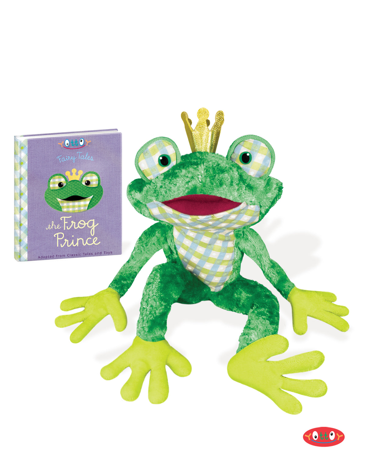 THE FROG PRINCE SOFT TOY WITH MINI-BOOK
