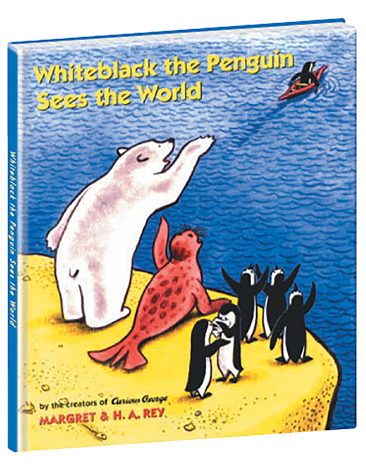 "WHITEBLACK THE PENGUIN SEES THE WORLD" HARDCOVER BOOK